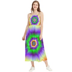 Psychedelic Explosion Boho Sleeveless Summer Dresses by Filthyphil