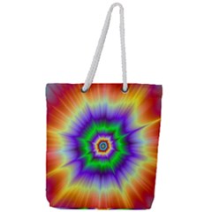 Psychedelic Big Bang Full Print Rope Handle Tote (large) by Filthyphil