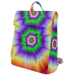 Psychedelic Big Bang Flap Top Backpack by Filthyphil