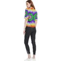 Psychedelic Explosion Frill Neck Blouse View2