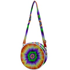 Psychedelic Big Bang Crossbody Circle Bag by Filthyphil