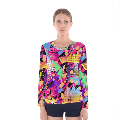 Psychedelic Geometry Women s Long Sleeve Tee by Filthyphil