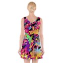 Psychedelic Geometry V-Neck Sleeveless Dress View2