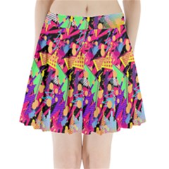 Psychedelic Geometry Pleated Mini Skirt by Filthyphil