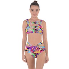 Psychedelic Geometry Bandaged Up Bikini Set  by Filthyphil