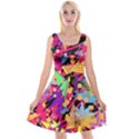 Psychedelic Geometry Reversible Velvet Sleeveless Dress View1