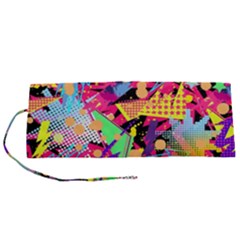 Psychedelic Geometry Roll Up Canvas Pencil Holder (s) by Filthyphil