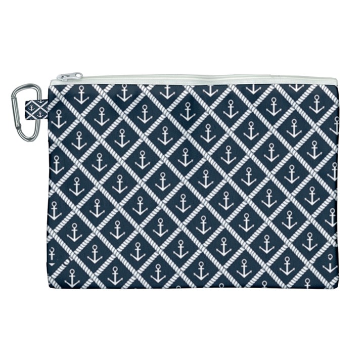 Anchors  Canvas Cosmetic Bag (XL)