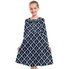 Anchors  Kids  Midi Sailor Dress by Sobalvarro