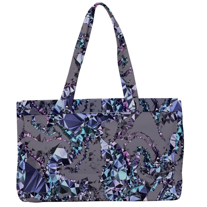 Crystal Puke Canvas Work Bag