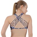 Crystal Puke Criss Cross Racerback Sports Bra View2