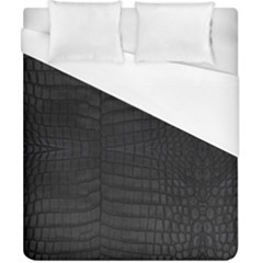 Black Crocodile Skin Duvet Cover (california King Size) by LoolyElzayat