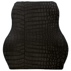 Black Crocodile Skin Car Seat Velour Cushion  by LoolyElzayat