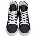 Black Crocodile Skin Women s Hi-Top Skate Sneakers View1