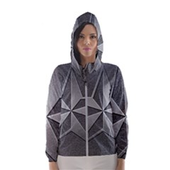 Star Grey Women s Hooded Windbreaker