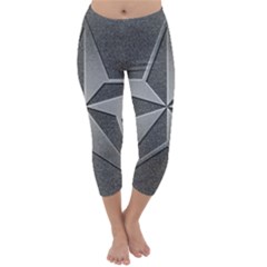 Star Grey Capri Winter Leggings 