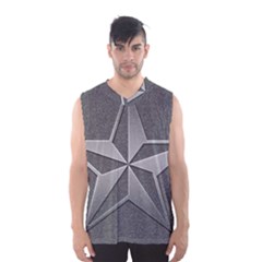 Star Grey Men s Basketball Tank Top