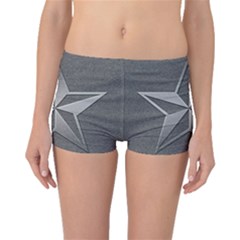 Star Grey Boyleg Bikini Bottoms