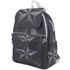 Star Grey Top Flap Backpack by HermanTelo