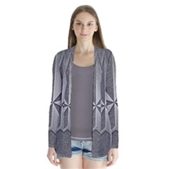 Star Grey Drape Collar Cardigan