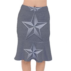 Star Grey Short Mermaid Skirt