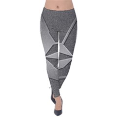 Star Grey Velvet Leggings