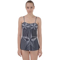 Star Grey Babydoll Tankini Set