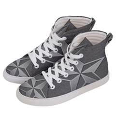 Star Grey Women s Hi-top Skate Sneakers