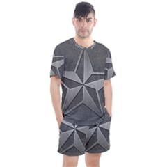 Star Grey Men s Mesh Tee And Shorts Set