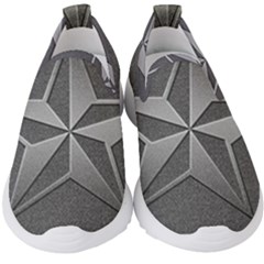 Star Grey Kids  Slip On Sneakers