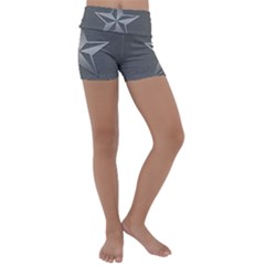 Star Grey Kids  Lightweight Velour Yoga Shorts