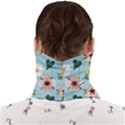 Flower White Blue Pattern Floral Face Covering Bandana (Adult) View2