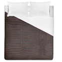 Chestnut Nile Crocodile Skin Duvet Cover (Queen Size) View1