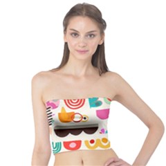 Scandinavian Folk Art Wave Craze Tube Top by andStretch