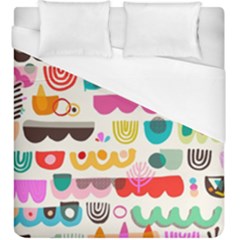 Scandinavian Folk Art Wave Craze Duvet Cover (king Size) by andStretch