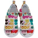 Scandinavian Folk Art Wave Craze Kids  Velcro No Lace Shoes View1