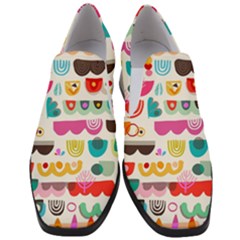 Scandinavian Folk Art Wave Craze Women Slip On Heel Loafers by andStretch