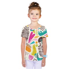 Scandinavian Folk Art Random Fandom Kids  One Piece Tee