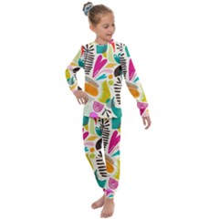 Scandinavian Folk Art Random Fandom Kids  Long Sleeve Set  by andStretch