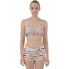 Scandinavian Folk Art Rainbow Road Perfect Fit Gym Set by andStretch