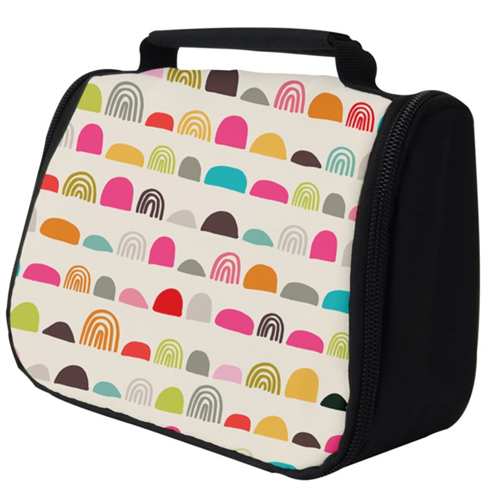 Scandinavian Folk Art Rainbow Road Full Print Travel Pouch (Big)