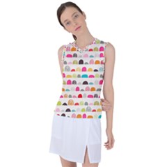 Scandinavian Folk Art Rainbow Road Women s Sleeveless Sports Top by andStretch