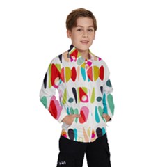 Scandinavian Folk Art Halfsies Kids  Windbreaker by andStretch