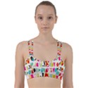 Scandinavian Folk Art Halfsies Line Them Up Sports Bra View1