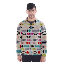 Scandinavian Folk Art Eye Spy Men s Windbreaker by andStretch