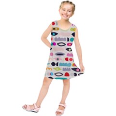 Scandinavian Folk Art Eye Spy Kids  Tunic Dress by andStretch