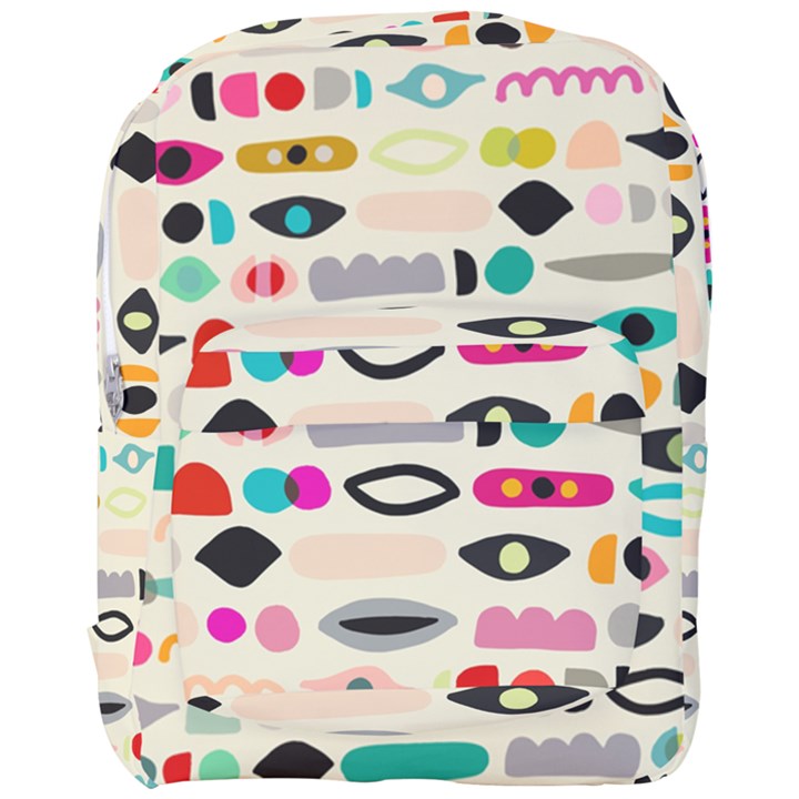 Scandinavian Folk Art Eye Spy Full Print Backpack