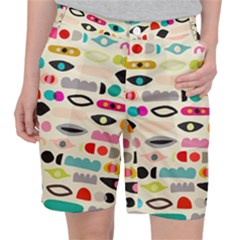 Scandinavian Folk Art Eye Spy Pocket Shorts by andStretch