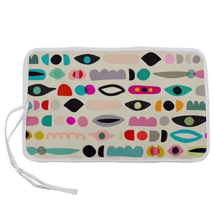 Scandinavian Folk Art Eye Spy Pen Storage Case (S)