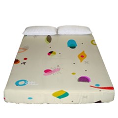 Dots, Spots, And Whatnot Fitted Sheet (california King Size) by andStretch